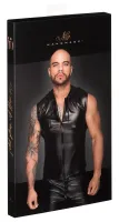 noir powerwetlook męski bezrękawnik z kapturem czarny xl
