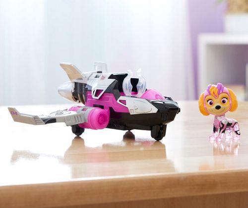 PSI PATROL SKYE POJAZD AUTO WIELKI FILM KOSMOPIESKI + GRATIS CHASE 17 CM na Arena.pl