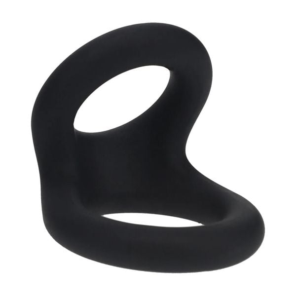 Double O Silicone Cockring - S - Black zdjęcie 1