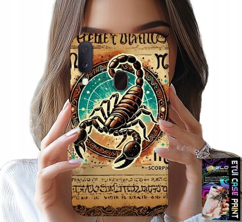 ETUI DO SAMSUNG GALAXY A20E - SKORPION ZNAK ZODIAKU ASTRONOMIA + FOLIA na Arena.pl