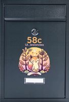 Skrzynka na listy pocztowa Z ADRESEM NUMEREM DOMU NAPISEM NADRUK UV