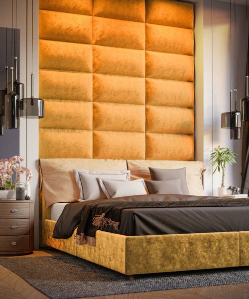 PANELE TAPICEROWANE ŚCIENNE WEZGŁOWIE 3D 90cm x 30cm zdjęcie 2