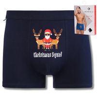 Bokserki Męskie Bawełna W Świąteczne WZORY NA PREZENT DLA NIEGO MORAJ - XL