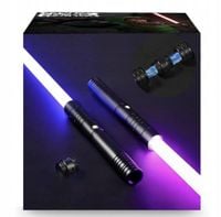 2W1 STAR WARS ZABAWKOWY MIECZ ŚWIETLNY ŚWIECĄCY Z DŹWIĘK 80CM RGB KOL