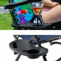 LEŻAK SKŁADANY ZERO GRAVITY PLAŻOWY 2W1 FOTEL OGRODOWY CAMP KWIATY GRATIS