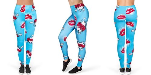 Legginsy Leginsy damskie sportowe kolorowe S M L na Arena.pl