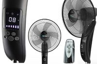 LCD WIATRAK PODŁOGOWY WENTYLATOR STOJĄCY PILOT XXL