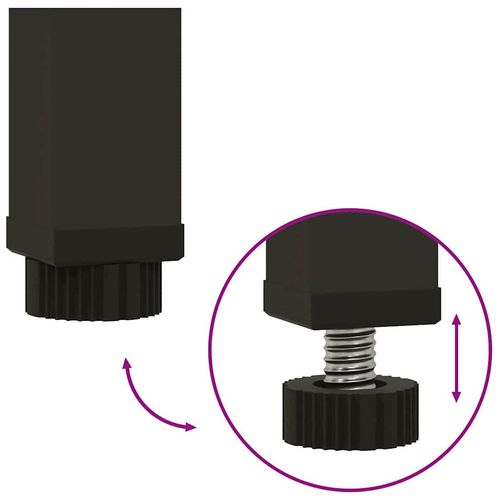 Podwyższona doniczka ogrodowa Srebrny 60 x 26 x 45 cm na Arena.pl