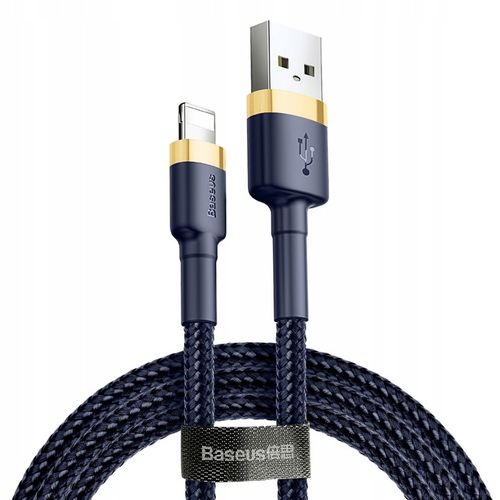 BASEUS MOCNY KABEL USB DO LIGHTNING IPHONE IPAD PRZEWÓD OPLOT 1.5A 2M na Arena.pl
