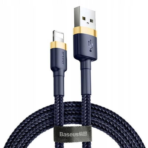 BASEUS MOCNY KABEL USB DO LIGHTNING IPHONE IPAD PRZEWÓD OPLOT 1.5A 2M zdjęcie 10