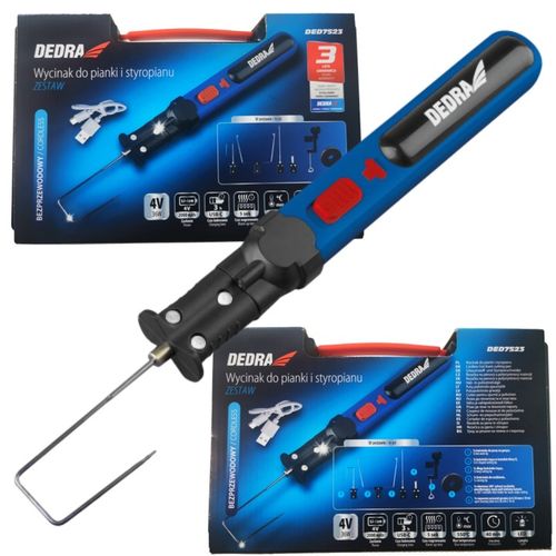 DEDRA NÓŻ TERMICZNY DO STYROPIANU BONIARKA bezprzewodowY 550°C DED7523 na Arena.pl