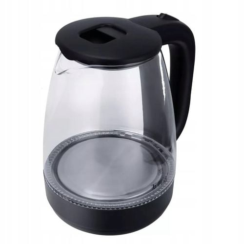 CZAJNIK ELEKTRYCZNY BEZPRZEWODOWY 2,0l 2200W SZKLANY LED CZARNY na Arena.pl
