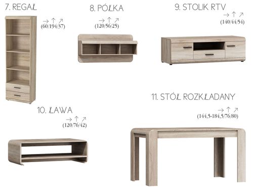 Półka Kolekcja LUCK SONOMA na Arena.pl