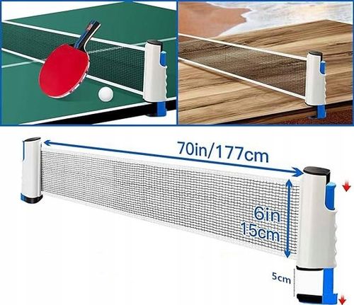ZESTAW RAKIETEK DO TENISA STOŁOWEGO Z SIATKĄ + 3 PIŁKI DO PING PONGA na Arena.pl