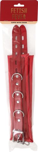fetish fever   cuffs with chain   red na Arena.pl