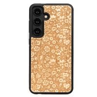 Drewniane Etui Bewood na Samsung Galaxy A55 5G KWIATY POLNE ANIEGRE