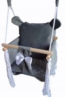 HUŚTAWKA DLA DZIECI miś kolor SZARY