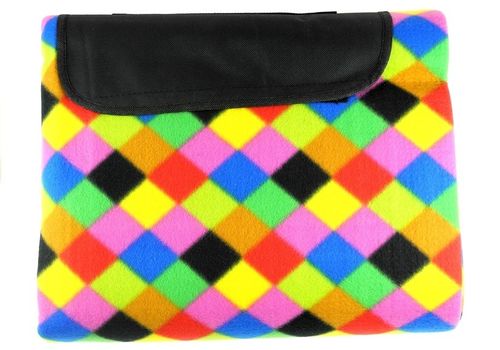 Koc 150x250cm mozaika kolorów na Arena.pl