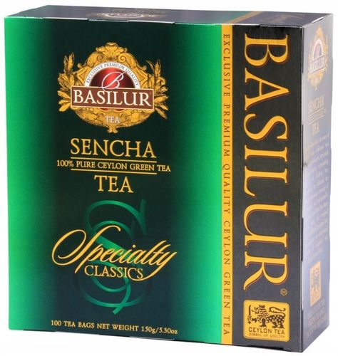 Herbata zielona Basilur Sencha Green - 100 Saszetek na Arena.pl