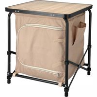 STOLIK KEMPINGOWY Z SZAFKĄ DO PRZECHOWYWANIA SKŁADANA SZAFKA METALOWA