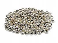 Metalowe koraliki przekładka KULA 3mm 200 srebrny
