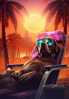 Plakat 68x98cm Lato w Stylu