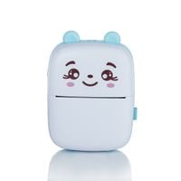 Mini Drukarka Termiczna do zdjęć przenośna Bluetooth USB-C niebieska