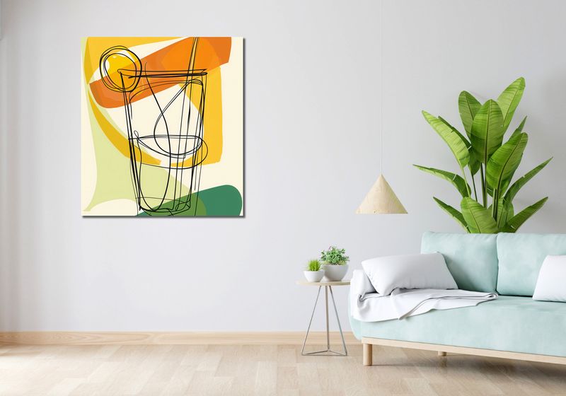 Obraz 90x100cm Koktajl Artystyczny zdjęcie 2