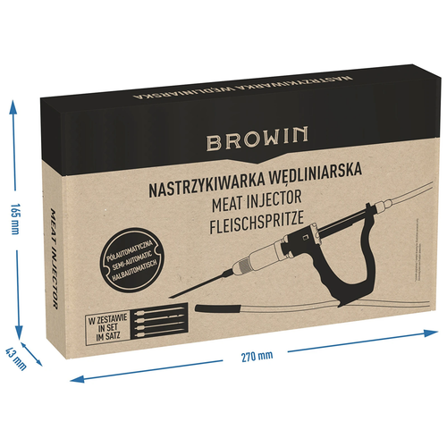 Nastrzykiwarka wędliniarska półautomatyczna z zestawem igieł i wężykiem na Arena.pl
