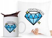 Zestaw Poduszka + Kubek Prezent Dla Dziewczyny Z Nadrukiem Ze Zdjęciem