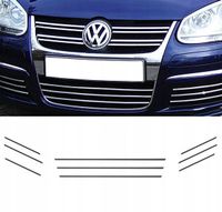 VW GOLF V JETTA - Listwy CHROM GRILL atrapa Tuning