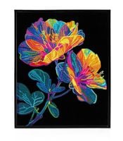 diamond dotz adults flocked neon floral 3548