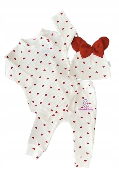 komplet niemowlęcy bawełna dres niemowlęcy zdjęcie 1