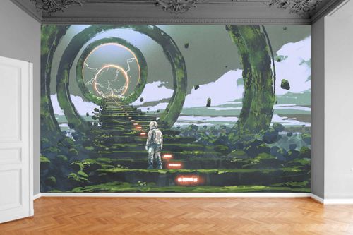 Fototapeta TUNEL SCHODY WIDOK 3D 200x130 na Arena.pl