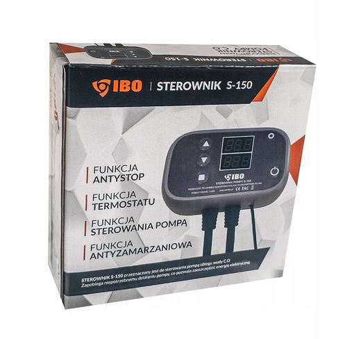 STEROWNIK REGULATOR TERMOSTAT PRACY POMPY OBIEGOWEJ KOTŁA PIECA S-150 IBO na Arena.pl