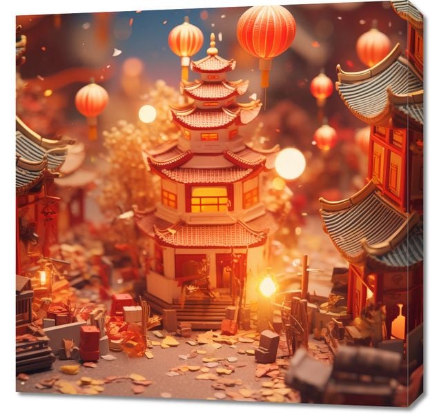 Obraz 70x70cm Festiwale Świata zdjęcie 1