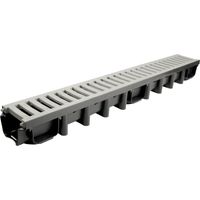 odwodnienie liniowe 1000*98 kanał z kratą pvc a15 popiel - mx 01748