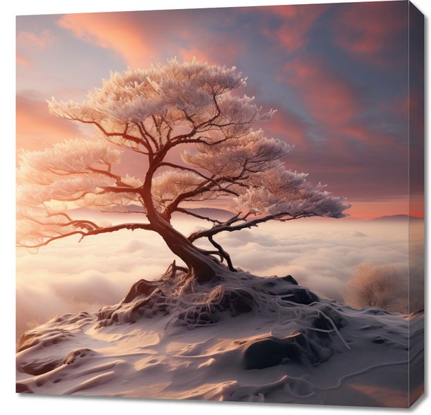 Obraz 70x70cm Zimowa Odyseja zdjęcie 1