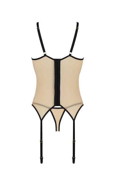 Bielizna-Daisy Corset Beige S/M zdjęcie 4