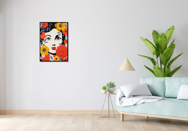 Plakat 50x70cm Kwiatowa Aura zdjęcie 4