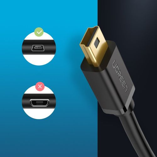 kabel przewód usb - mini usb 480 mbps 3m czarny na Arena.pl