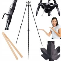 TRÓJNÓG KUTY DO GRILLA OGRODOWEGO STOJAK NAD OGNISKO KOCIOŁEK 187cm