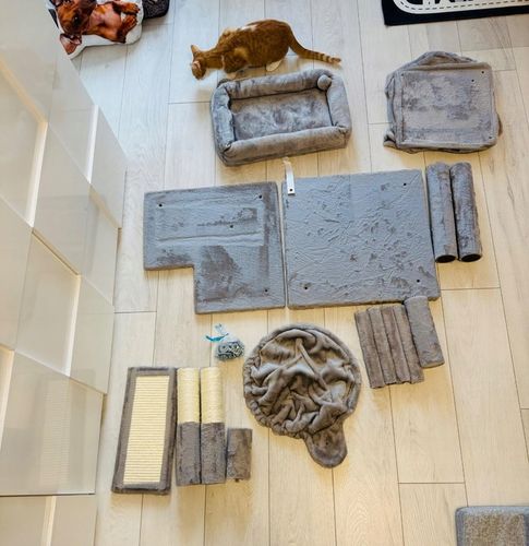 DRAPAK DLA KOTA KOTÓW STABILNY LEGOWISKO WIEŻA SŁUPEK DOMEK 3 POZIOMY na Arena.pl