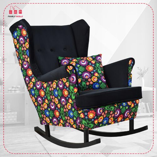 Fotel uszak Ari Print Duo bujany skandynawski Family Meble góralski na Arena.pl