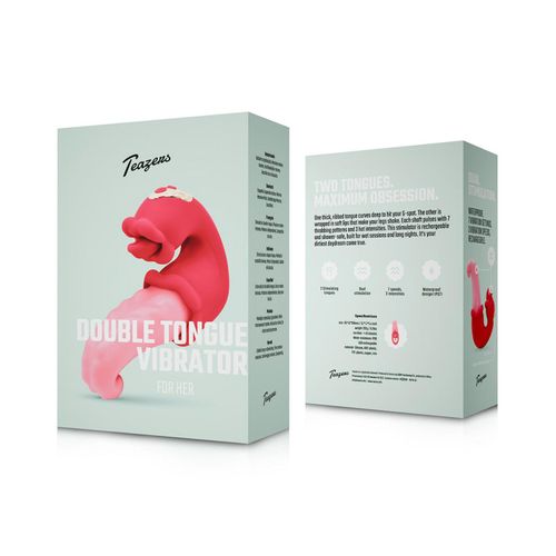 teazers - double tongue vibrator pink na Arena.pl