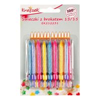 świeczki z brokatem 15/15