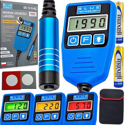 Miernik grubości lakieru Czujnik Tester DX-13-S-AL Stali Aluminium POLSKI na Arena.pl