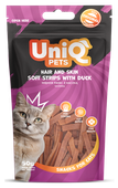 Przysmaki miękkie paski z kaczką dla kota 50g | 30 sztuk UNIQ PETS