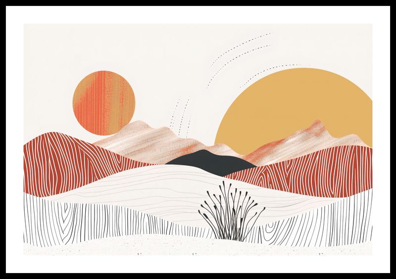 Plakat 60x40cm Roztańczone Słońce zdjęcie 3