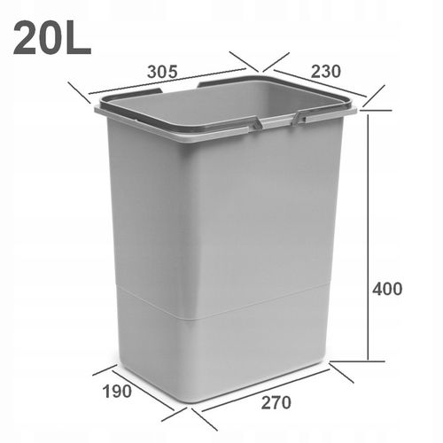 KOSZ sortownik na śmieci do szuflady szafki 20L na Arena.pl